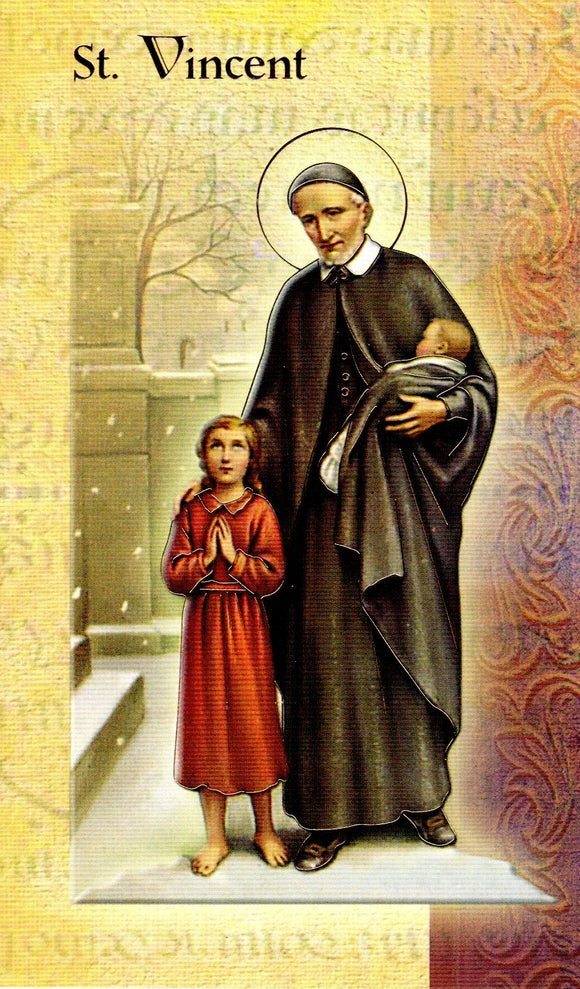 Prayer Card & Biography - St Vincent de Paul