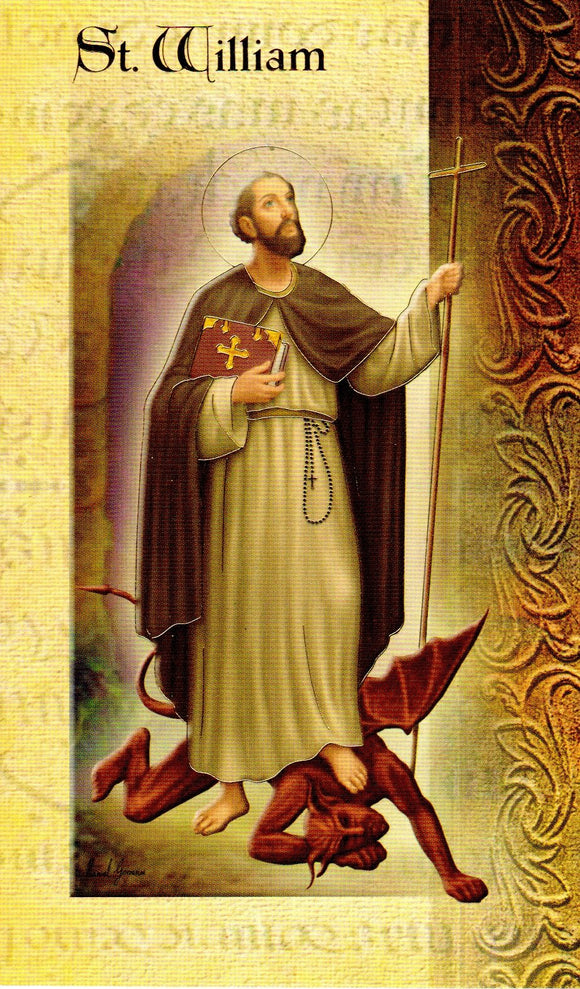 Prayer Card & Biography - St William