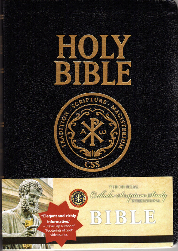 Holy Bible Catholic Scripture Study Revised Standard Version Black Bonded Leather