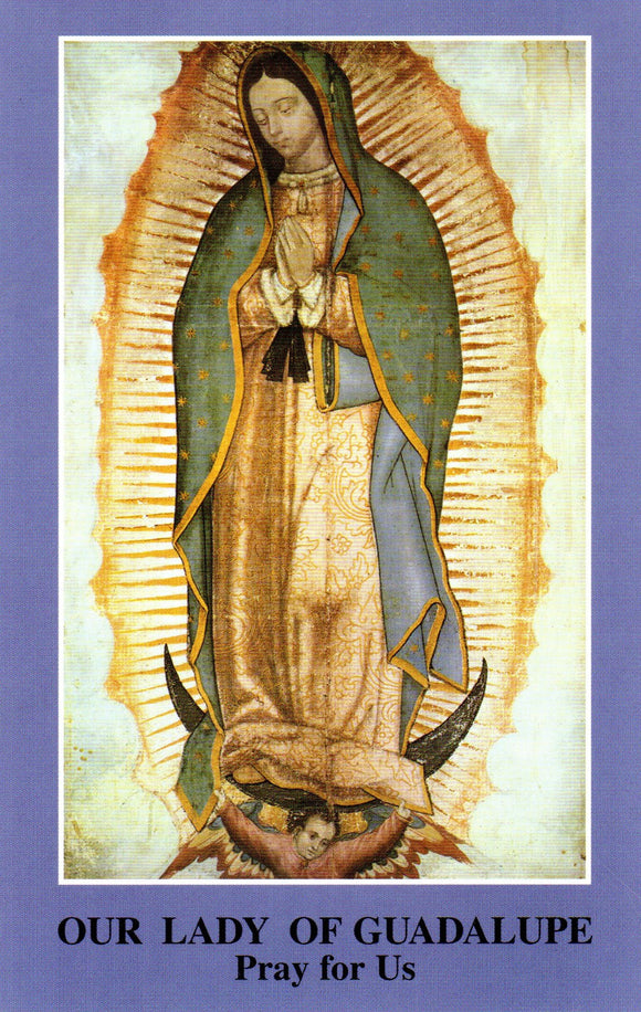 Prayer Card - Our Lady of Guadalupe (Tan)