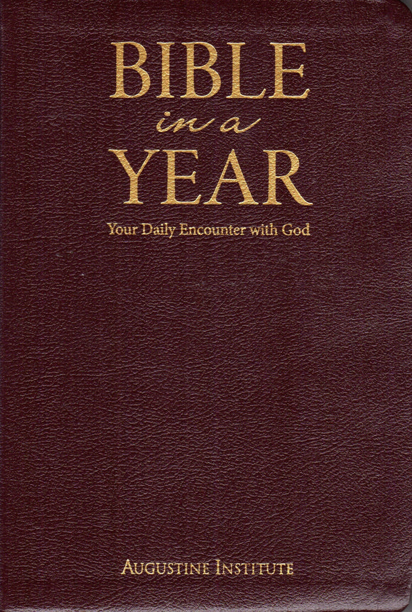 Bible in a Year: Your Daily Encounter with God (RSV, Leather)