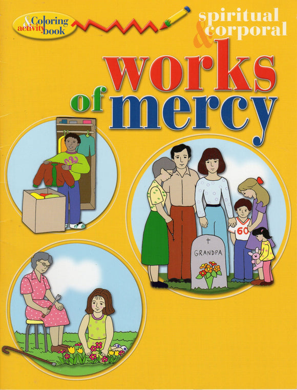 Spiritual and Corporal Works of Mercy - Colouring and Activity Bookk